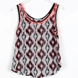 Alice Blue Geo Print Sleeveless Top Size Small